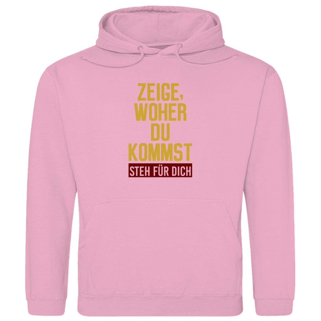 Herren Hoodie ZEIGE, WOHER DU KOMMST
